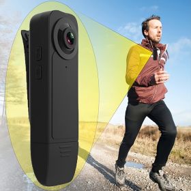 1pc Portable Wearable Camera 1920x1080P Car DVR Video Security Vision Back Clip Mini Camcorders Police Cam Mini Wireless Camera; Portable Pocket Video