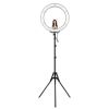 18" LED Ring Light 55W 3200K-5600K Dimmable Selfie Ring Light with Tripod Phone Holder