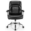 500 Lbs Height Adjustable Office Chair with Metal Base and Extra Wide Seat