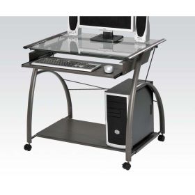 Vincent Computer Desk in Pewter YJ