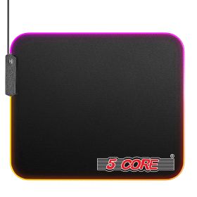 Mouse Pad Gaming Large Mousepad RGB LED Desk Mouse Mat Laptop PC Computer Notebook Glowing 12 Modes 5 Core MP 300