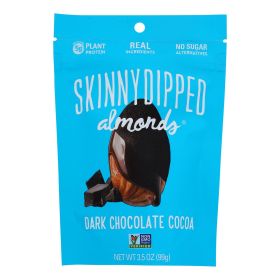 Skinny Dipped Almonds - Dark Chocolate Cocoa - Case Of 10 - 3.5 Oz