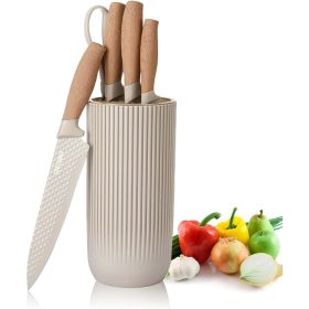 Kitchen Knife Set, 6-Pieces Khaki Sharp Knife Set for Kitchen