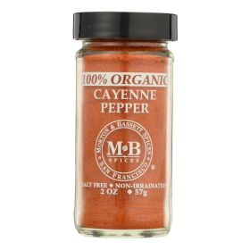 Morton And Bassett Organic Cayenne Pepper - Cayenne Pepper - Case Of 3 - 2 Oz.