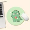 Keyboard And Mouse Pad Thickened Round Cute Cartoon Laptop Pad Desk Pad Non-slip Pad