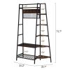 Entryway Hall Trees with Hooks;  Storage Shelves and Shoes Bench;  Freestanding Closet Organizer Clothes Rack with Coat Rack;  Closet Garments Shelf f