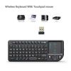 Rii  X1 2.4G Mini Wireless Keyboard with Touchpad Mouse, Lightweight Portable Wireless Keyboard Controller with USB Receiver Remote Control for Window