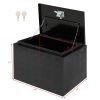 24 "Aluminum Five Pattern Toolbox Single Lock Black