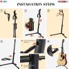 Floor Guitar Stand Holder Folding Tripod Rack for Electric Acoustic Bass GSH-HD