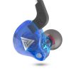 Sports Earphone in-Ear 3.5mm round hole Blue Drive-by-Wire with Microphone Extra Bass Cellphone Headset Magic Sound