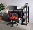 Lyphre Computer Desk; Black Finish