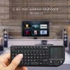 Rii  X1 2.4G Mini Wireless Keyboard with Touchpad Mouse, Lightweight Portable Wireless Keyboard Controller with USB Receiver Remote Control for Window