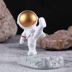 1pc Phone Holder Cell Phone Stand For Desk Cute Astronauts Doll Pad Stand Tablet Stand Holder Phone Stand Phone Holder For Bed Phone Accessories Desk (Color: Golden)