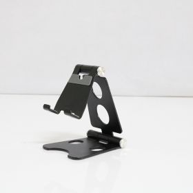 Cell Phone Stand; Adjustable Angle Metal Smartphone Stand; Desktop Phone Holder For All Phones And Tablets (Color: Black)