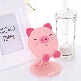 Nice Creative Portable Mobile Phone Stand; Angle And Height Adjustable Mobile Phone Holder; Foldable Tablet Stand; Compatible With All Mobile Phones (Color: Pink)