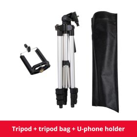 Phone Tripod Portable CellPhone Holder for iPhone 13 Xiaomi Lightweight Camera Tripod Stand for Gopro DSLR with Remote Control (Ships From: China, Color: 3110A)