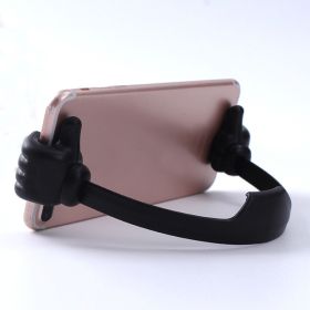 Hand Modeling Phone Stand Bracket Holder Wholesale Mobile Phone Holder Mount For Cell Phone Tablets Universal Desk Holder (Color: Black)