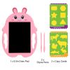 8.5in LCD Writing Tablet Electronic Colorful Graphic Doodle Board Kid Educational Learning Mini Drawing Pad with Lock Switch 2 Stylus Pens 2 Handles f