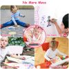 8.5in LCD Writing Tablet Electronic Colorful Graphic Doodle Board Kid Educational Learning Mini Drawing Pad with Lock Switch 2 Stylus Pens 2 Handles f