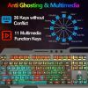 K618 Wired Gaming Keyboard and Mouse Set RGB Backlit For PC Laptop PS4 Xbox one